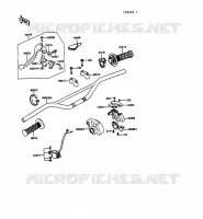 GUIDON pour Kawasaki KX125 1989