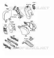 LABEL pour Kawasaki KX125 1989