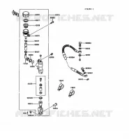 MAITRE CYLINDRE ARRI&Egrave;RE pour Kawasaki KX125 1989