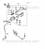 MAITRE CYLINDRE AV pour Kawasaki KX125 1989