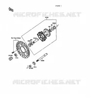 MOYEU AVANT pour Kawasaki KX125 1989