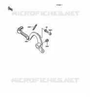 PEDALE DE FREIN pour Kawasaki KX125 1989