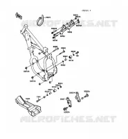 PIECE DE CADRE (COUVERTURE) pour Kawasaki KX125 1989