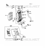 RADIATEUR pour Kawasaki KX125 1989