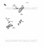 REPOSE PIED pour Kawasaki KX125 1989