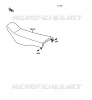 SELLE pour Kawasaki KX125 1989