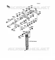 SUSPENSION pour Kawasaki KX125 1989