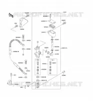 MAITRE CYLINDRE ARRI&Egrave;RE pour Kawasaki KX125 1990