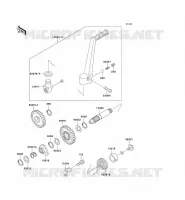 MECANISME DE KICK pour Kawasaki KX125 1990