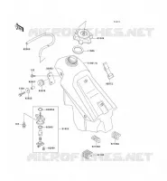 RESERVOIR CARBURANT pour Kawasaki KX125 1990