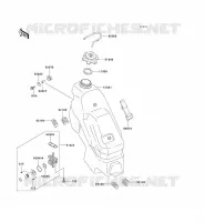 RESERVOIR CARBURANT pour Kawasaki KX125 1992