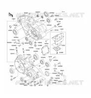 CARTER MOTEUR(S) pour Kawasaki KX125 1997
