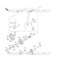 MECANISME DE KICK pour Kawasaki KX125 1997