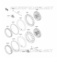 ROUE/PNEUS pour Kawasaki KX125 1997