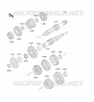 TRANSMISSION pour Kawasaki KX125 1997