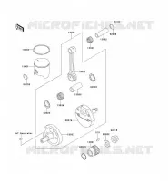 VILEBREQUIN/PISTON pour Kawasaki KX125 1997
