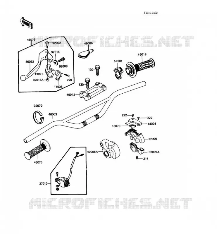 GUIDON Kawasaki TOUT-TERRAIN 250 1988 KX250  KX250-F1