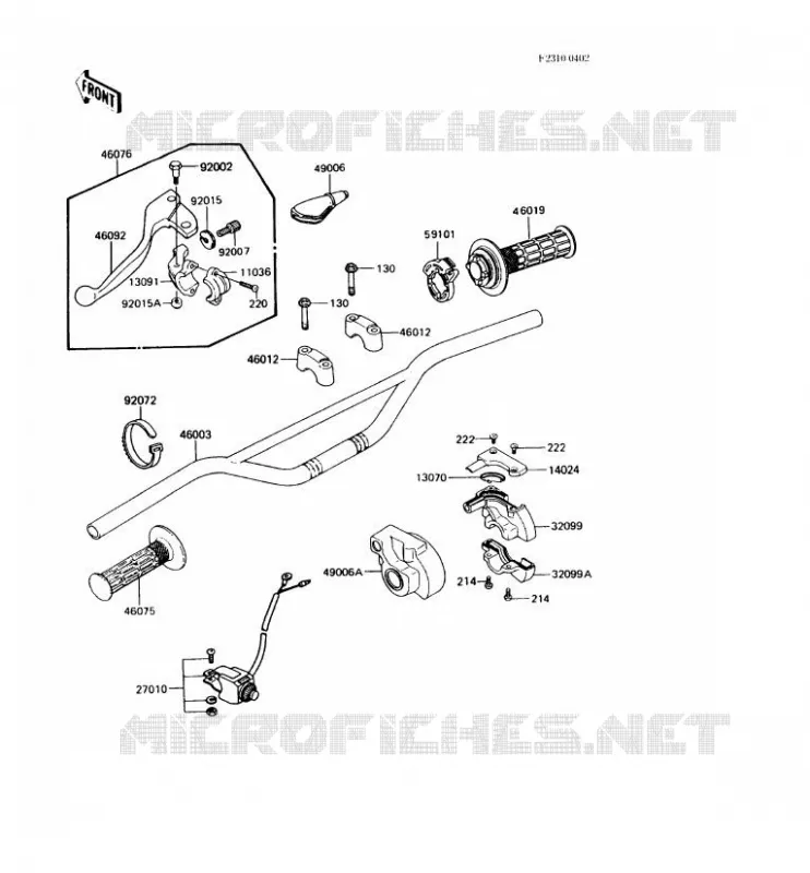 GUIDON Kawasaki TOUT-TERRAIN 250 1989 KX250  KX250-G1