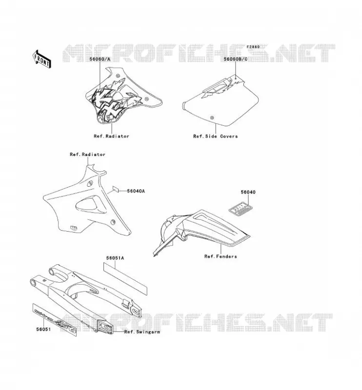 LABEL Kawasaki TOUT-TERRAIN 250 1994 KX250  KX250-K1