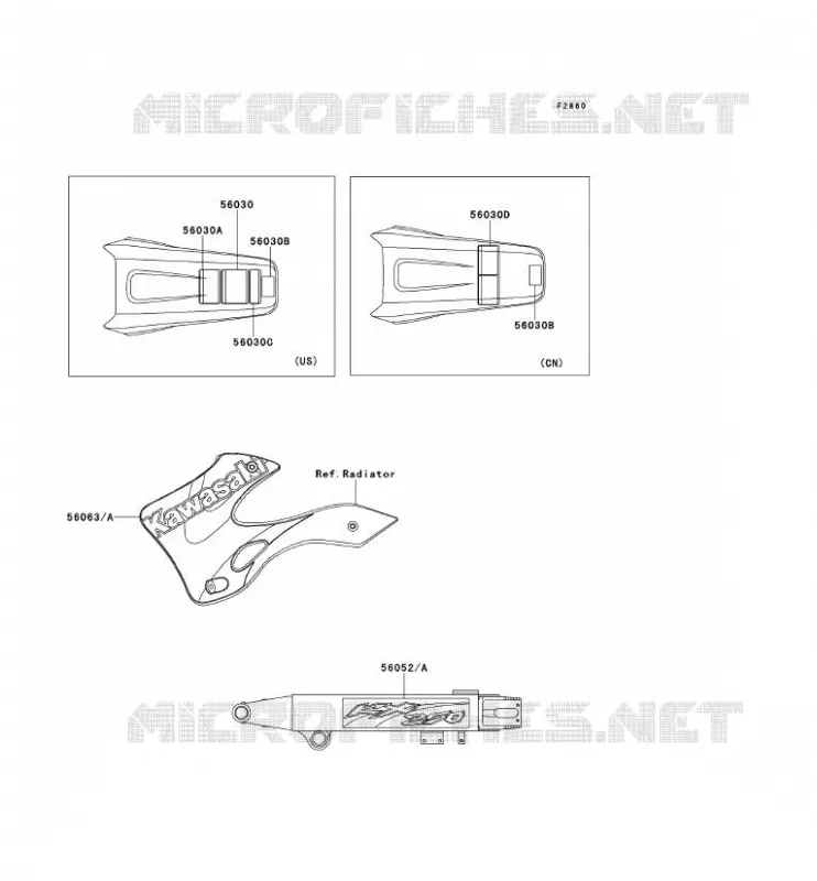 LABEL Kawasaki TOUT-TERRAIN 250 2001 KX250  KX250-L3