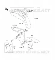 GARDE BOUE pour Kawasaki KX250 2005