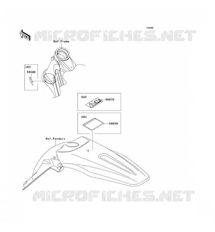 LABEL Kawasaki TOUT-TERRAIN 250 2006 KX250F  KX250T6F