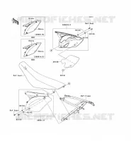 CACHE LAT&Eacute;RAL pour Kawasaki KX250F 2009