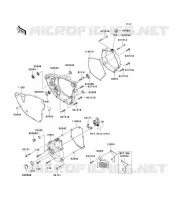 COUVERCLES MOTEUR pour Kawasaki KX250F 2009