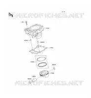 CYLINDRE/PISTON pour Kawasaki KX250F 2009