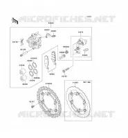 FREIN AVANT pour Kawasaki KX250F 2009