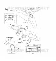 GARDE BOUE pour Kawasaki KX250F 2009