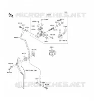 MAITRE CYLINDRE AV pour Kawasaki KX250F 2009