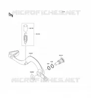 PEDALE DE FREIN pour Kawasaki KX250F 2009
