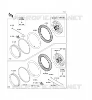 ROUE/PNEUS pour Kawasaki KX250F 2009