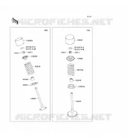 SOUPAPE pour Kawasaki KX250F 2009