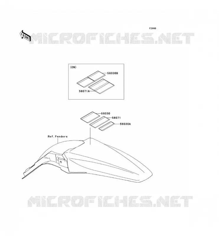 LABEL Kawasaki TOUT-TERRAIN 250 2011 KX250F  KX250YBF