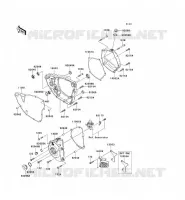 COUVERCLES MOTEUR  250 kawasaki-moto 2013 KX250F C_07