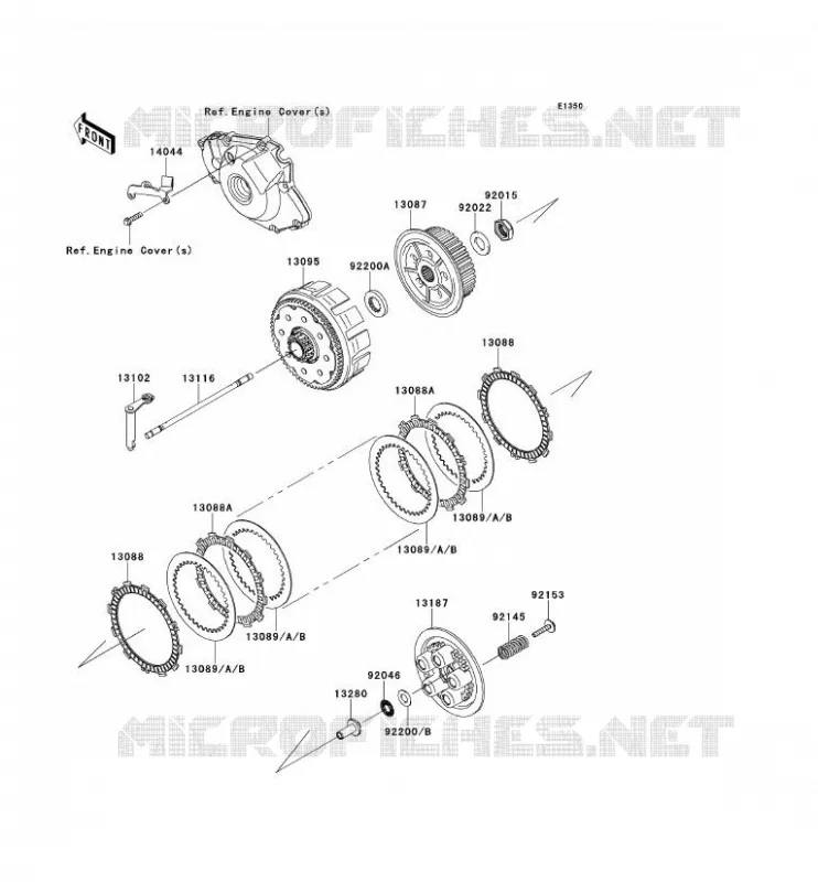 EMBRAYAGE Kawasaki TOUT-TERRAIN 450 2009 KX450F  KX450E9F