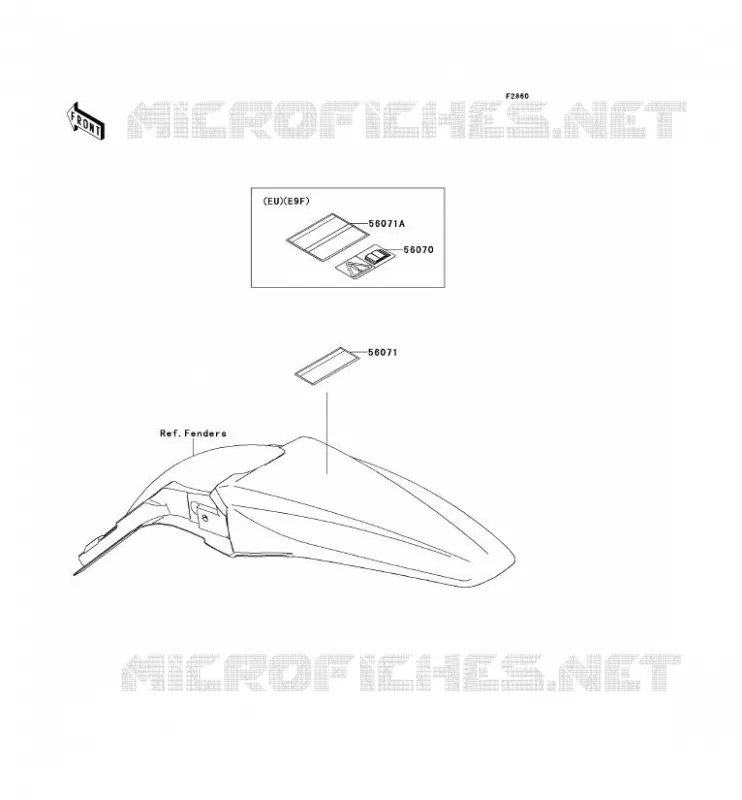 LABEL Kawasaki TOUT-TERRAIN 450 2009 KX450F  KX450E9F