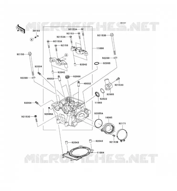 CULASSE Kawasaki TOUT-TERRAIN 450 2009 KX450F  KX450E9F