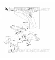 GARDE BOUE pour Kawasaki KX450F 2010