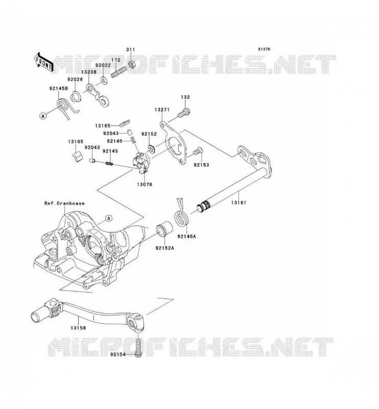 SELECTEUR Kawasaki TOUT-TERRAIN 450 2013 KX450F  KX450FDF