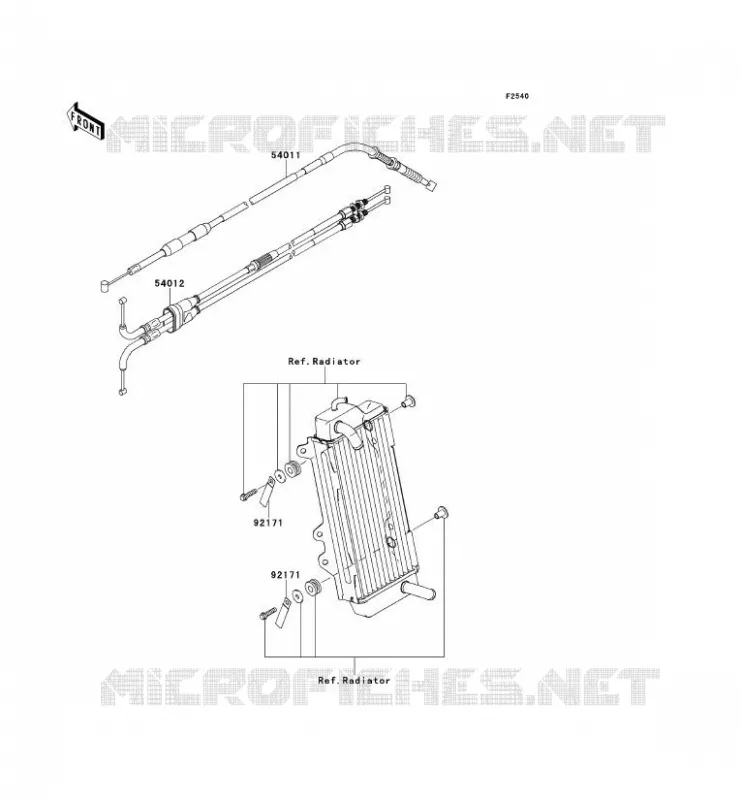 CABLES Kawasaki TOUT-TERRAIN 450 2013 KX450F  KX450FDF