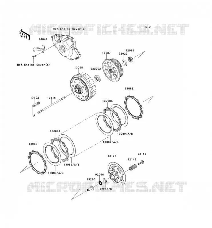 EMBRAYAGE Kawasaki TOUT-TERRAIN 450 2014 KX450F  KX450FEF