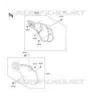CACHE LAT&Eacute;RAL pour Kawasaki KX500 1999