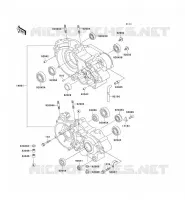 CARTER MOTEUR(S) pour Kawasaki KX500 1999