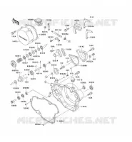 COUVERCLES MOTEUR pour Kawasaki KX500 1999