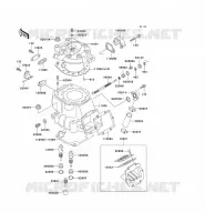 CULASSE/CYLINDRE pour Kawasaki KX500 1999