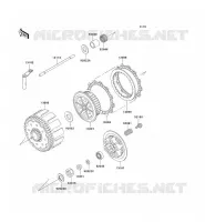 EMBRAYAGE pour Kawasaki KX500 1999
