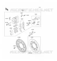 FREIN AVANT pour Kawasaki KX500 1999